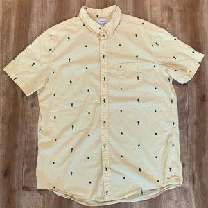 Cactus Short Sleeve Button Up